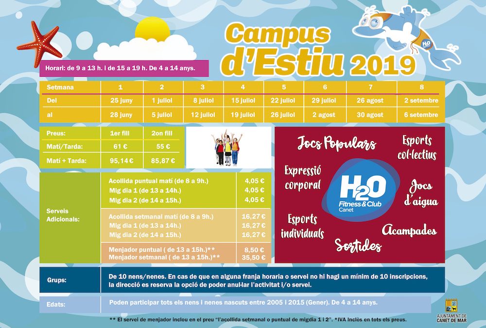 Obertes les inscripcions pel Campus d’Estiu 2019